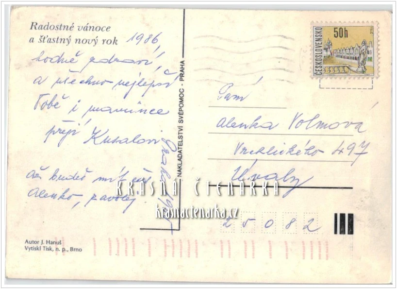 VÁNOČNÍ a NOVOROČNÍ pohlednice