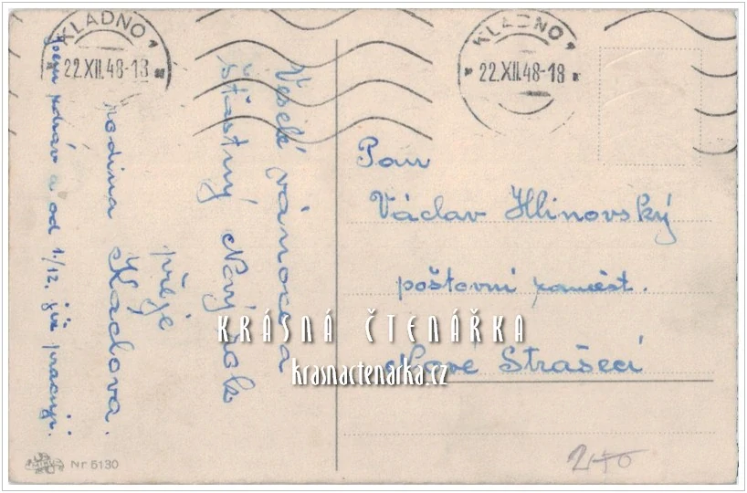 VÁNOČNÍ a NOVOROČNÍ pohlednice se srnkou