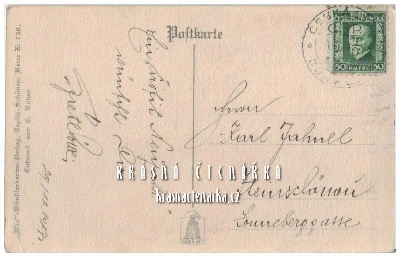 VÁNOČNÍ a NOVOROČNÍ pohlednice (il. Ernst Kutzer)