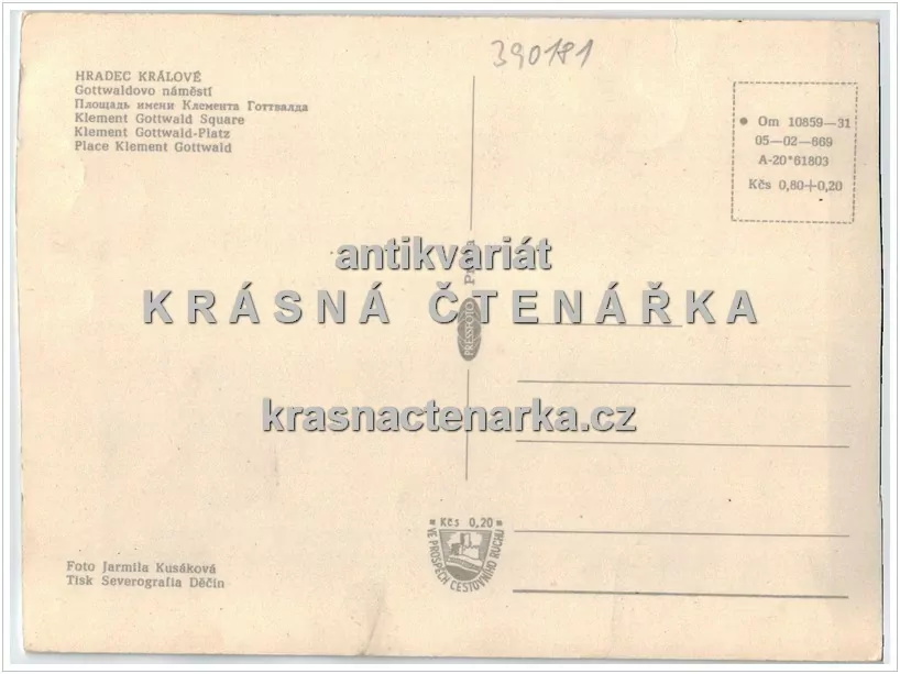 HRADEC KRÁLOVÉ, Ulrichovo náměstí, býv. Gottwaldovo