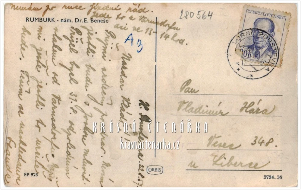 RUMBURK, Morový sloup a náměstí, nyní Lužické nám.