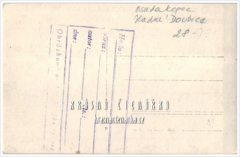 OSADA KOPEC - ZADNÍ DOUBICE, Český mlýn