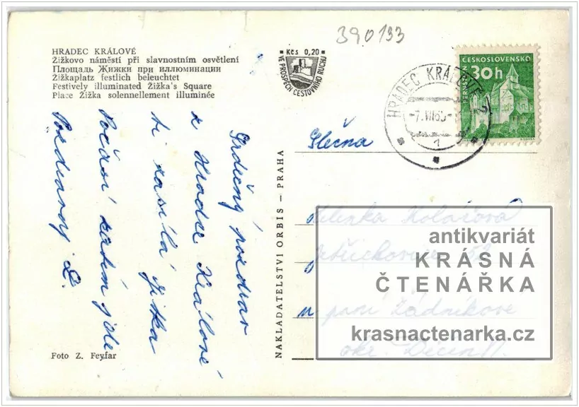 HRADEC KRÁLOVÉ, Velké náměstí v noci