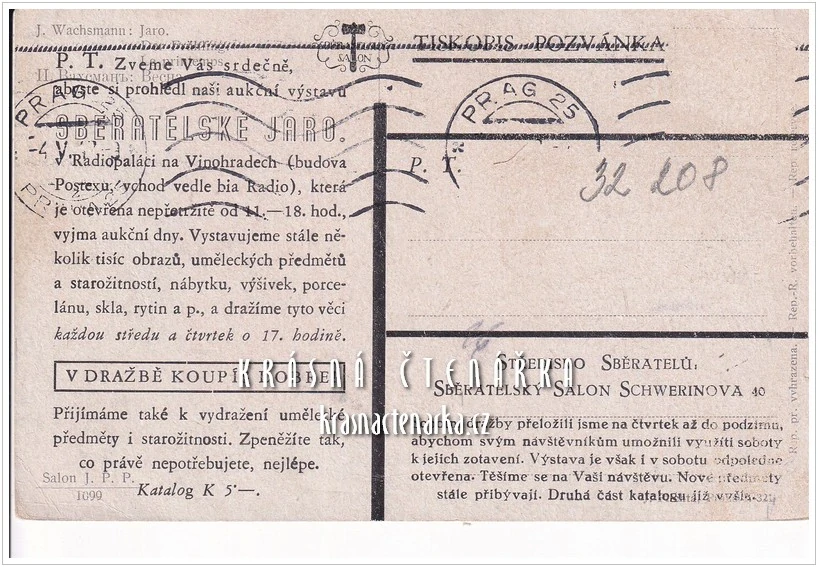 Zamilovaná ONA a ON (Středisko sběratelů, Sběratelský salon Schwerinova Praha)