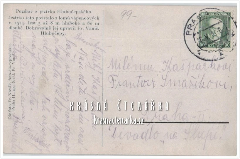 PRAHA Hlubočepy, Prokopské či Hlubočepské jezírko