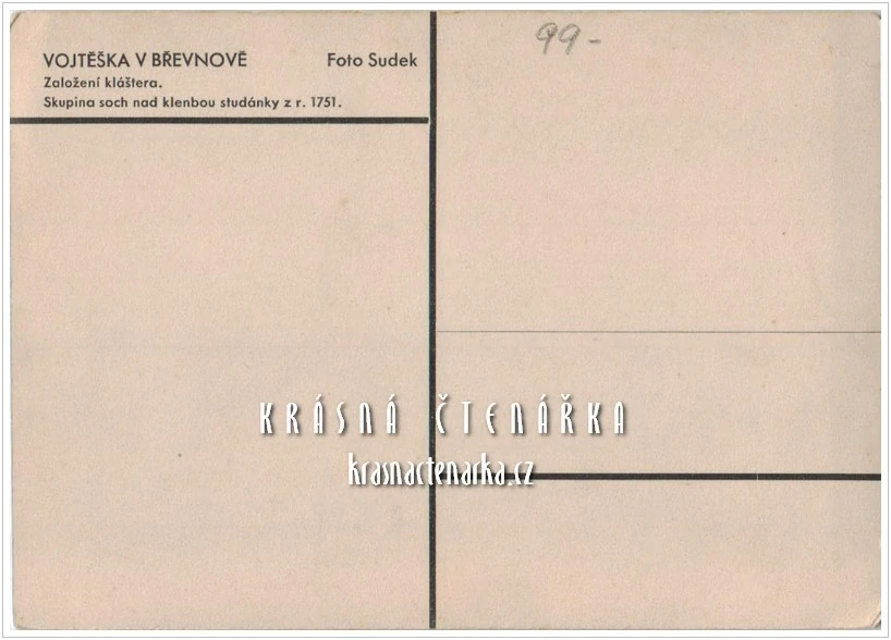 PRAHA Břevnov, Vojtěška v Břevnově (fot. Sudek Josef)