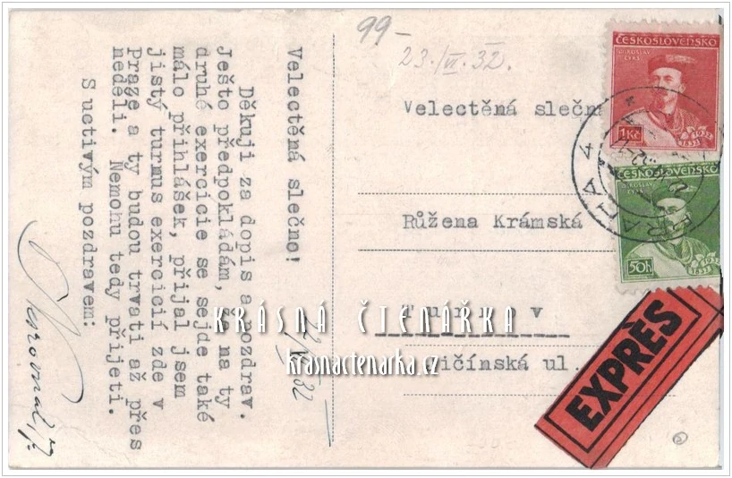 PRAHA, 50. výročí znovuzřízení Mar. družiny mužů a jinochů 1930