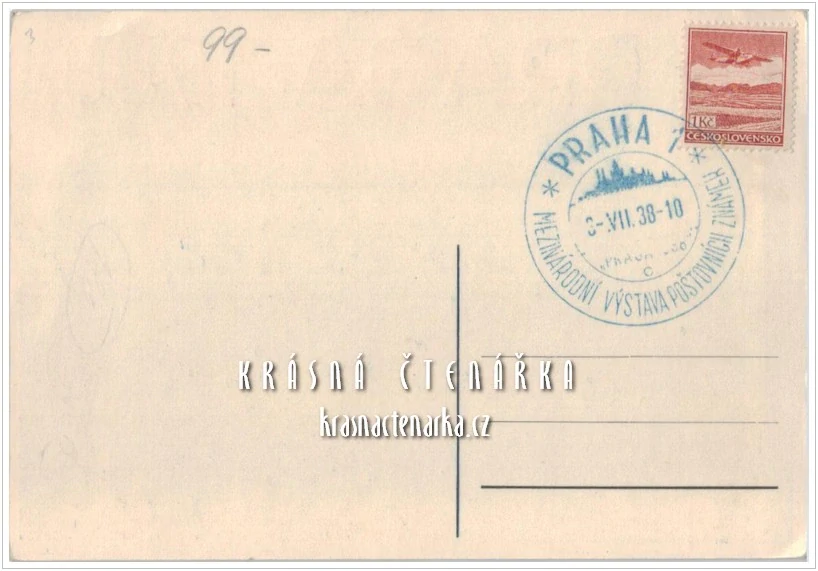PRAHA, Mezinárodní výstava poštovních známek 1938