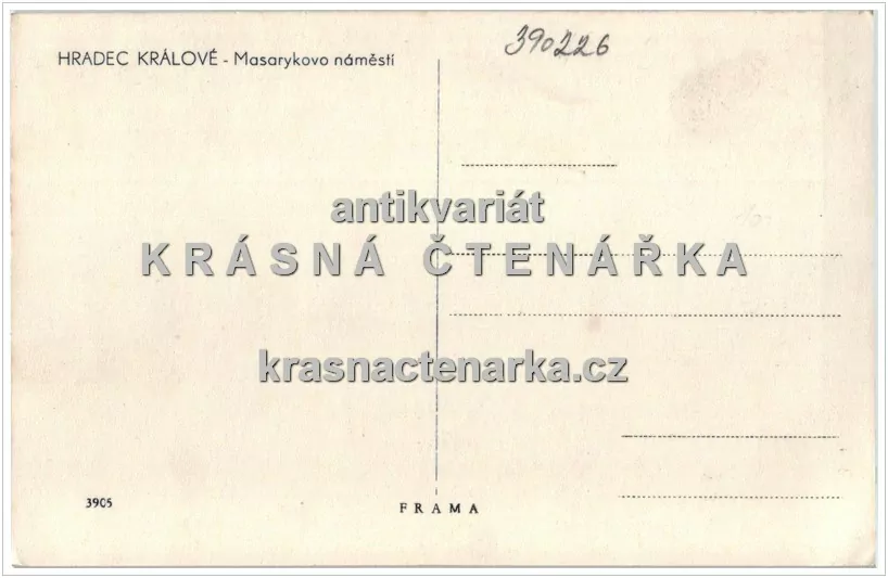 HRADEC KRÁLOVÉ, Masarykovo náměstí a pomník T. G. Masaryka