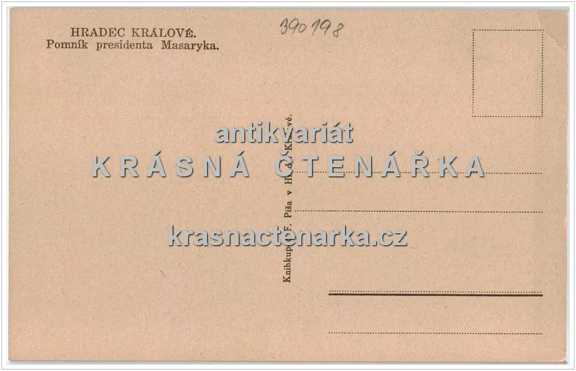 HRADEC KRÁLOVÉ, Masarykovo náměstí a pomník T. G. Masaryka