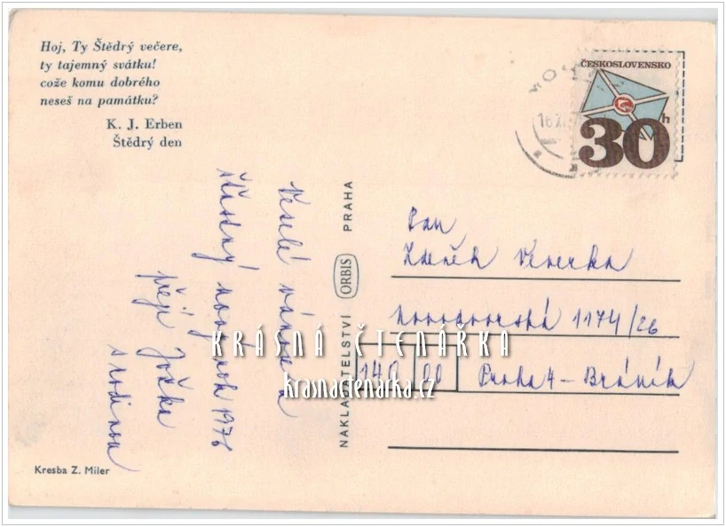 VÁNOČNÍ ilustrovaná (il. Zdeněk Miler)