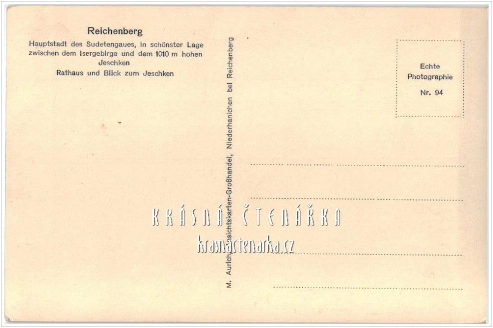 LIBEREC, Celkový pohled a radnice