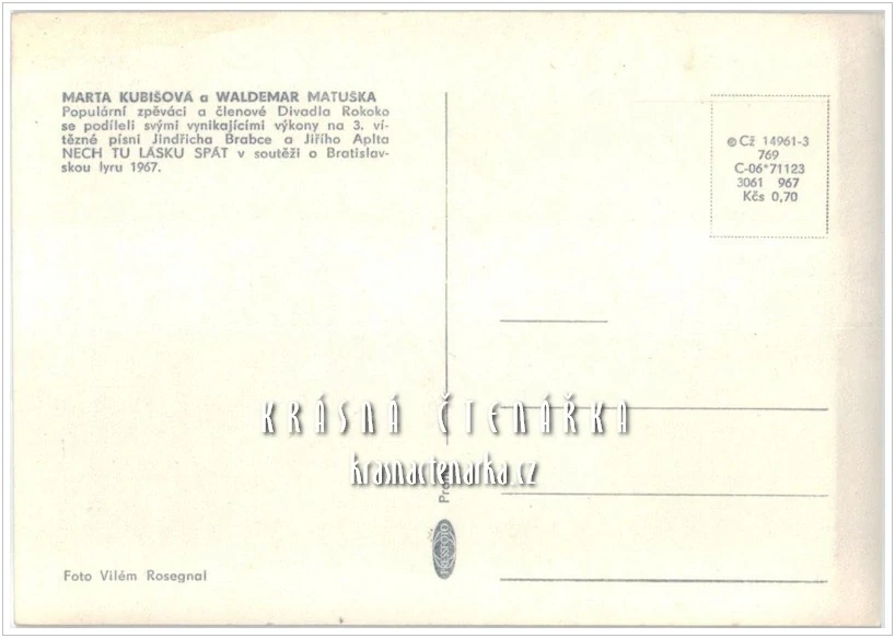 MARTA KUBIŠOVÁ a WALDEMAR MATUŠKA