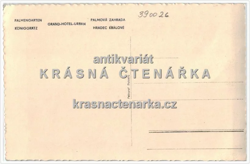 HRADEC KRÁLOVÉ, Palmová zahrada