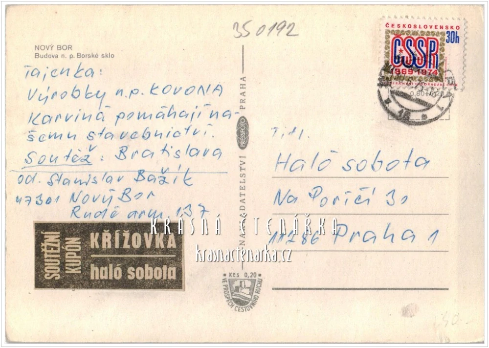 NOVÝ BOR, Crystalex čili Buova n.p. Borské sklo