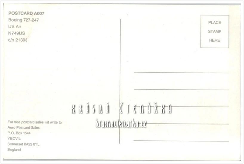 Letadlo BOEING 727-247