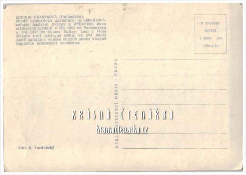 Krasobruslařka SJOUKJE DIJKSTROVÁ