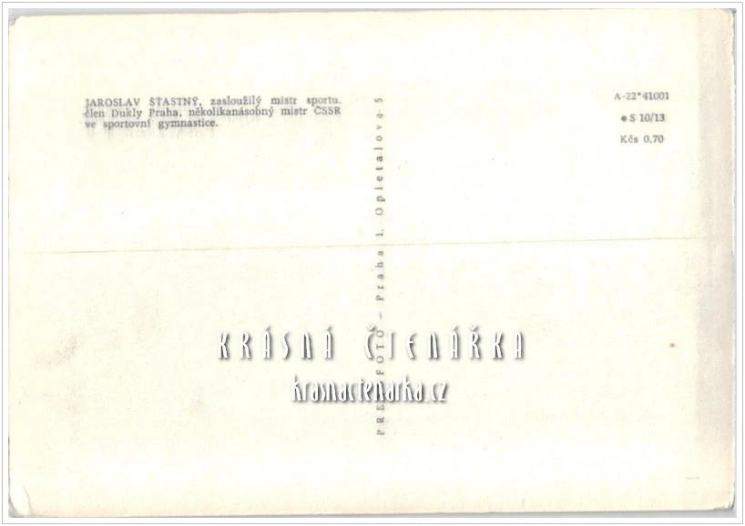 Gymnasta JAROSLAV ŠŤASTNÝ