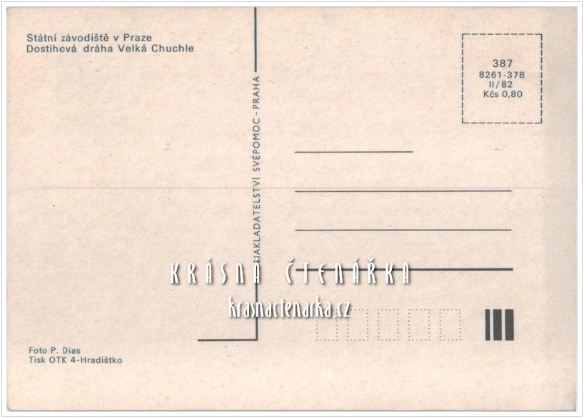 DOSTIHY, Dostihová dráha Velká Chuchle PRAHA