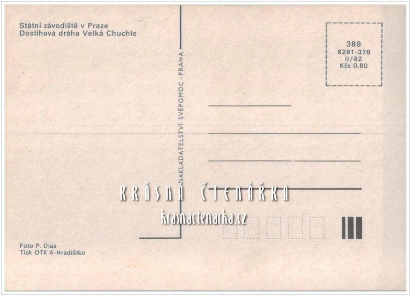 DOSTIHY, Dostihová dráha Velká Chuchle PRAHA