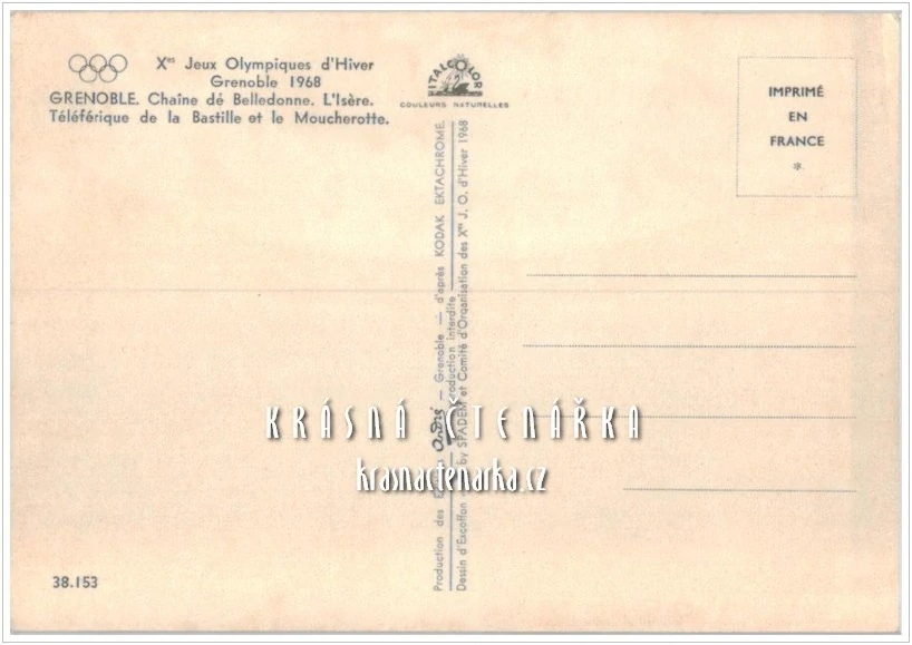 Zimní olympijské hry GRENOBLE 1968