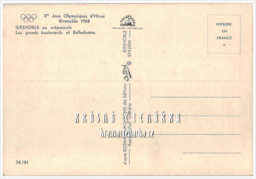 Zimní olympijské hry GRENOBLE 1968