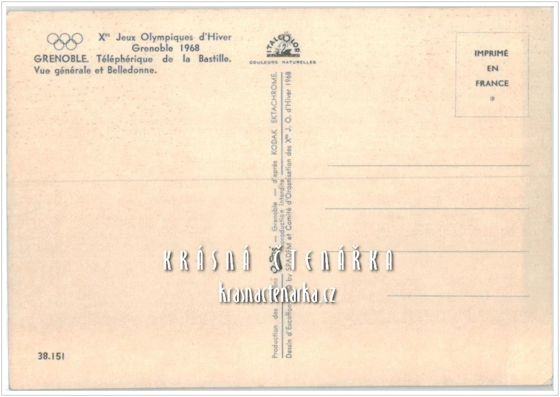 Zimní olympijské hry GRENOBLE 1968
