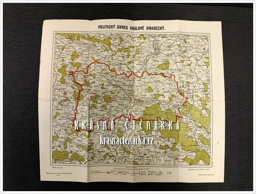 Vilímkovy podrobné mapy politických okresů: POLITICKÝ OKRES HRADEC KRÁLOVÉ