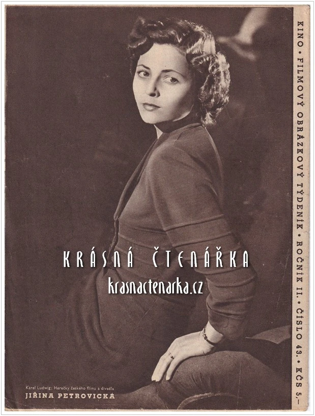 Časopis KINO 1947/43 (Věra Hrubá-Ralston a Jiřina Petrovická)