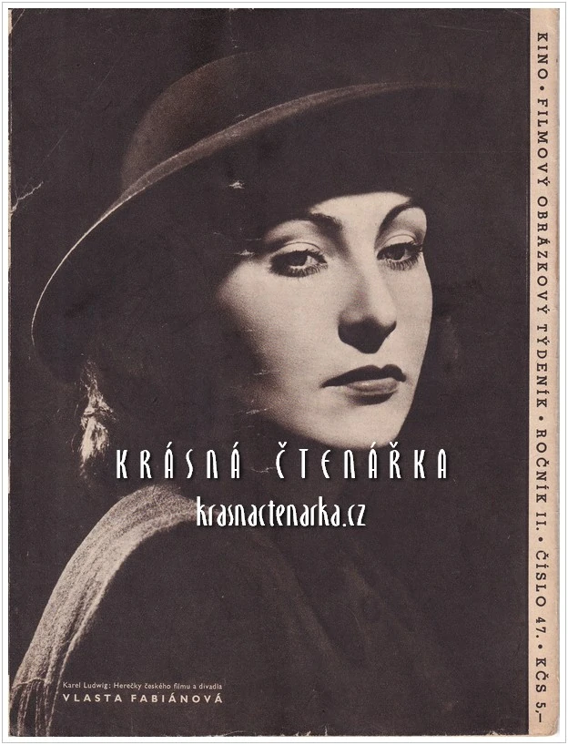 Časopis KINO 1947/47 (Vlasta Fabiánová)