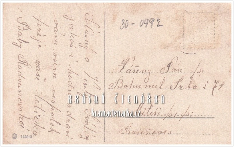 VELIKONOČNÍ pohlednice s kyticí narcisů