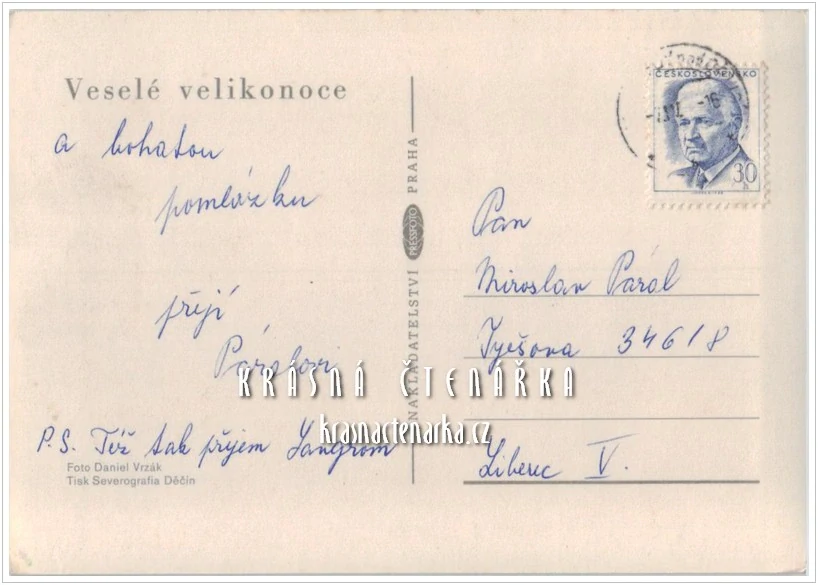 VELIKONOČNÍ pohlednice 