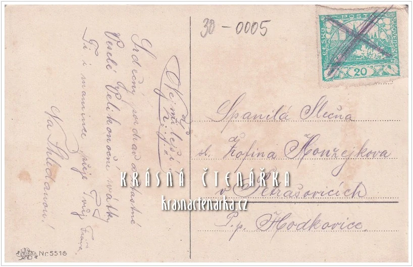 VELIKONOČNÍ pohlednice s květinkami