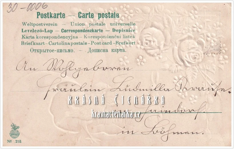 VELIKONOČNÍ pohlednice s kuřátkem