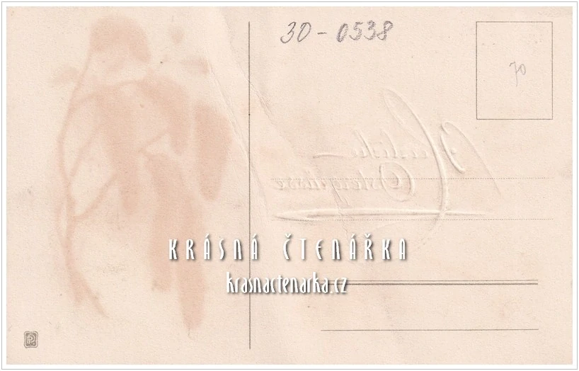 VELIKONOČNÍ pohlednice s jehnědami