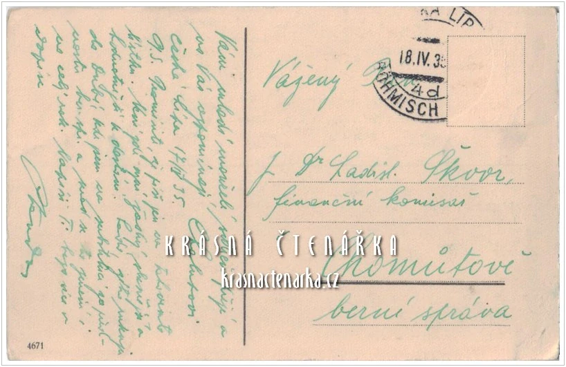 VELIKONOČNÍ pohlednice a kuřátko s deštníkem