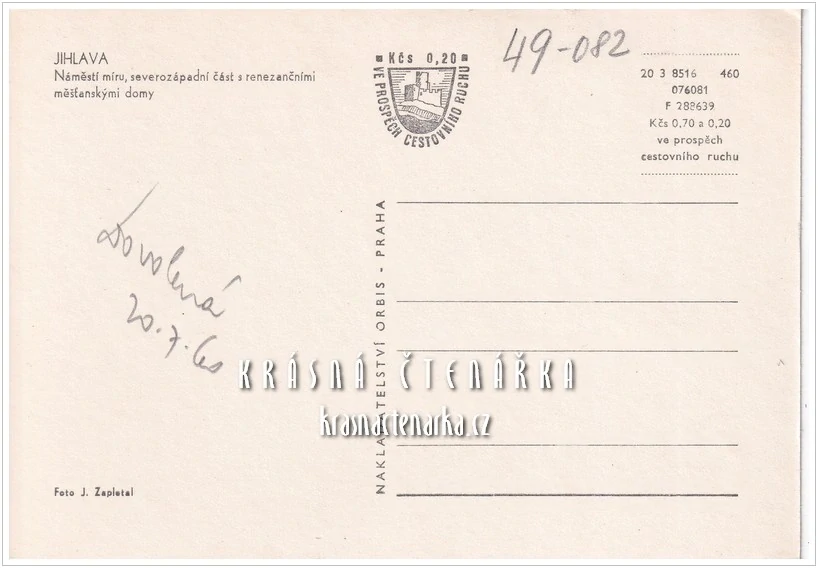 JIHLAVA, Masarykovo náměstí (býv. náměstí Míru)
