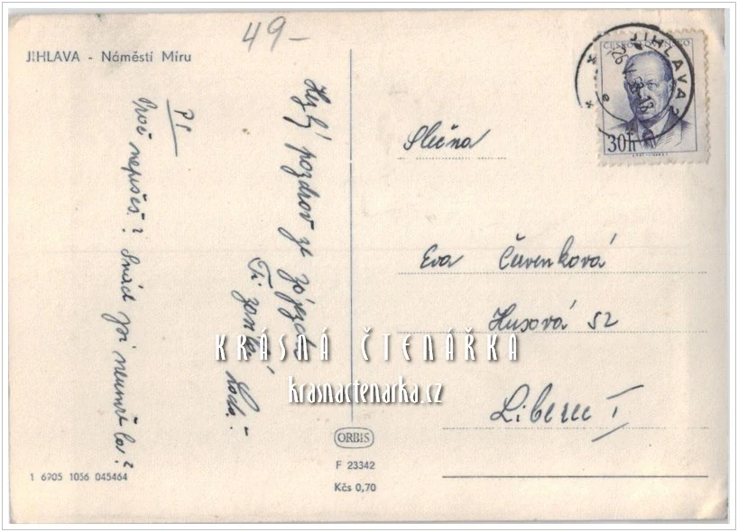 JIHLAVA, Masarykovo náměstí (býv. náměstí Míru)