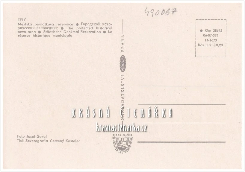 TELČ, Náměstí Zachariáše z Hradce (býv. náměstí Míru)