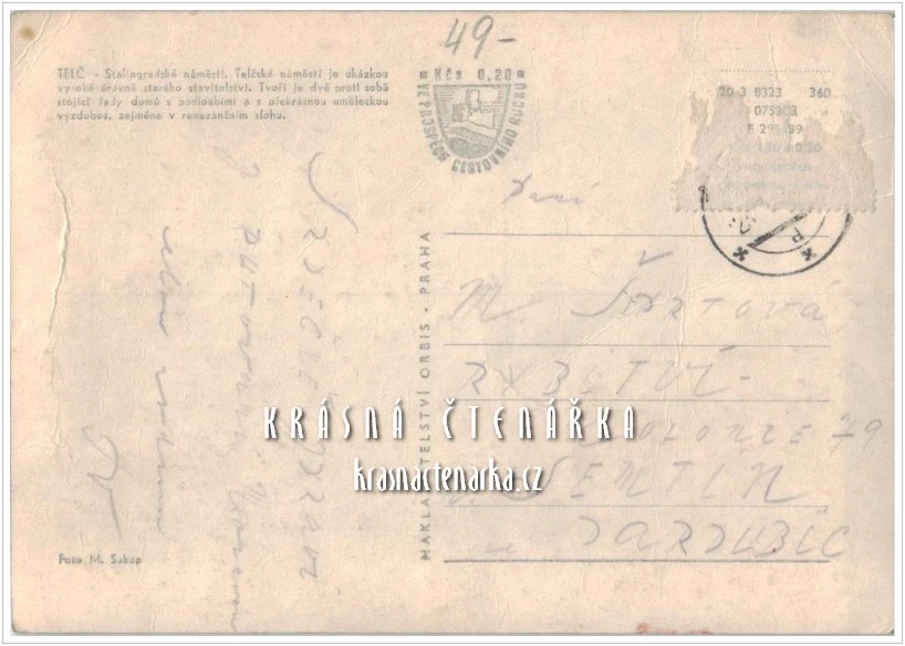 TELČ, Náměstí Zachariáše z Hradce (býv. náměstí Míru)