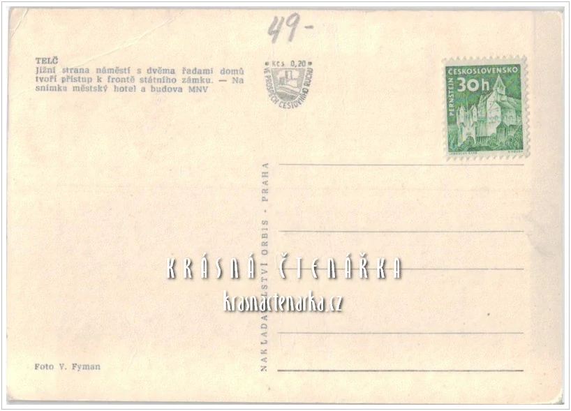 TELČ, Náměstí Zachariáše z Hradce (býv. náměstí Míru)