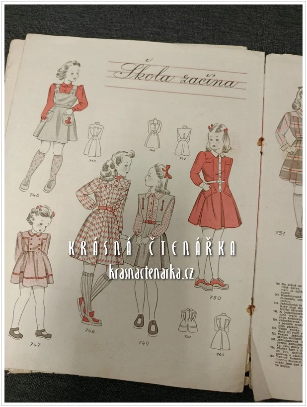 DĚTSKÁ MÓDA Zima 1948, Vydavatel Karel Berner, módní časopisy