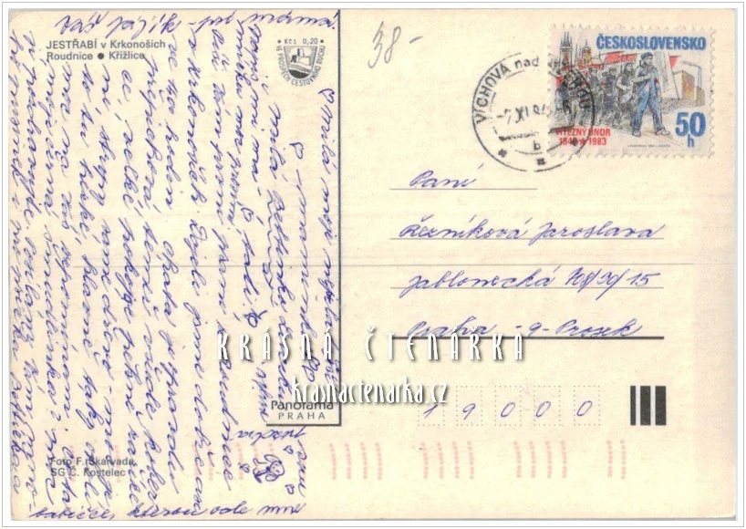 JESTŘABÍ v Krkonoších - KŘÍŽLICE - ROUDNICE