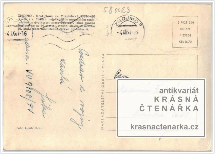 ZNOJMO, Pohled na kostel sv. Mikuláše