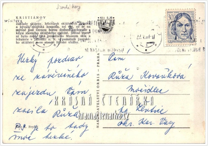 KRISTIÁNOV, Sklářská osada Kristiánov