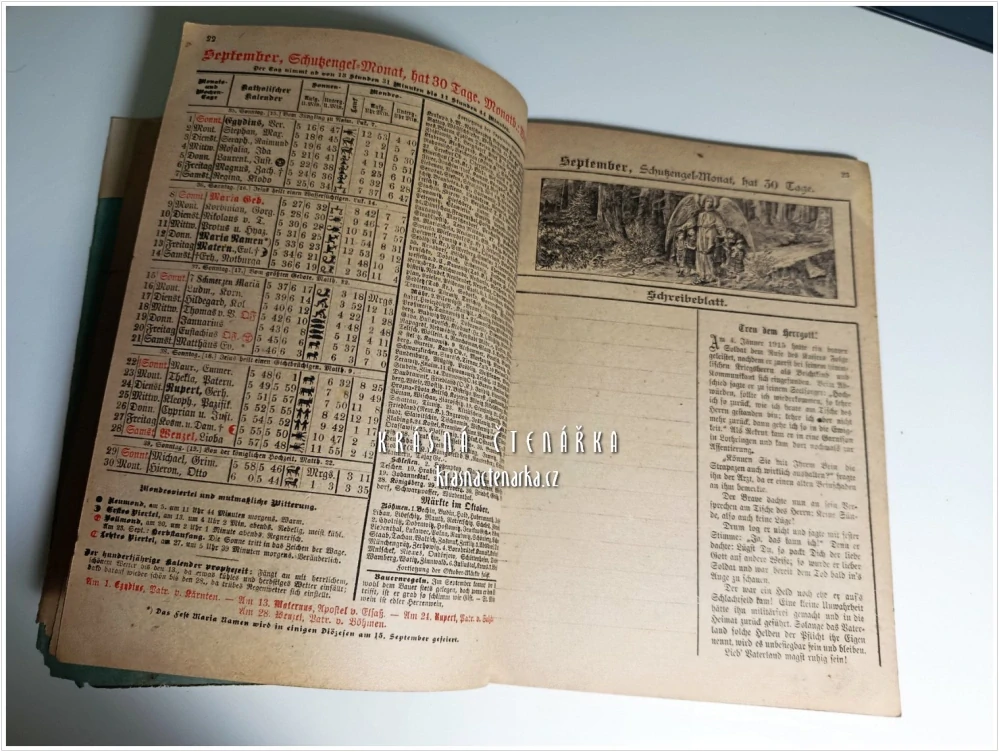CHRISTLICHER NEUJAHRS - BOTE. Kalender für das Jahr 1918, 41. Jahrgang | Vydavatel: Katholische Verlagsanstalt, Buch- und Kunstdruckerei J. Steinbrener, Winterberg / Vimperk