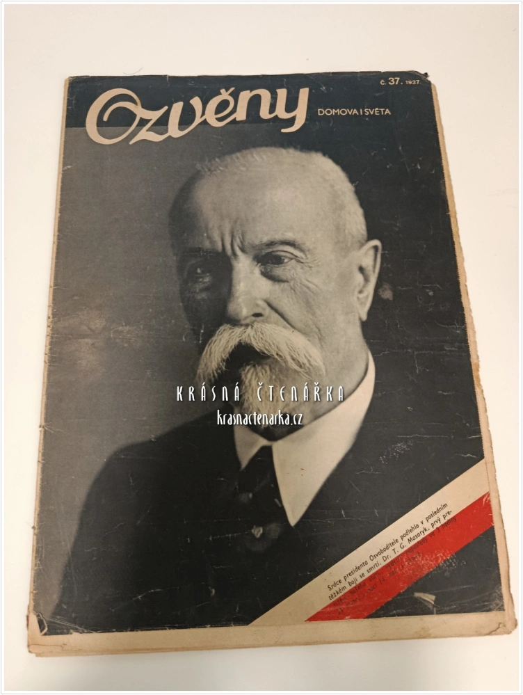 Časopis OZVĚNY 37/1937 | Úmrtí T. G. Masaryka