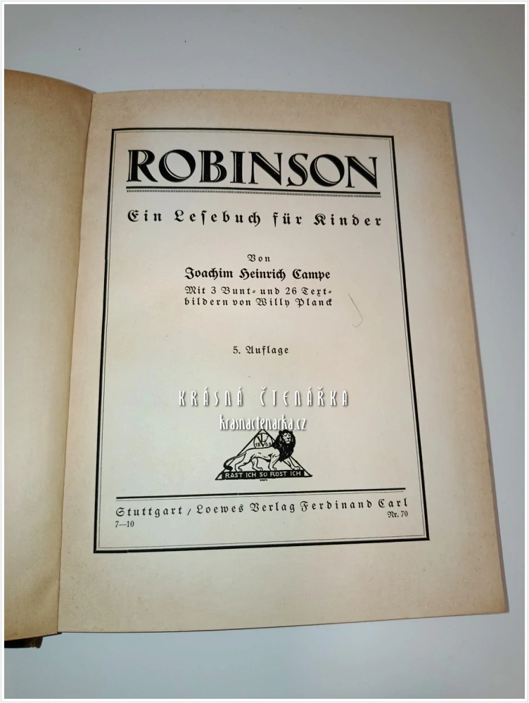 ROBINSON, Ein Lesebuch für Kinder (Joachim Heinrich Campe, il. Willy Planck)