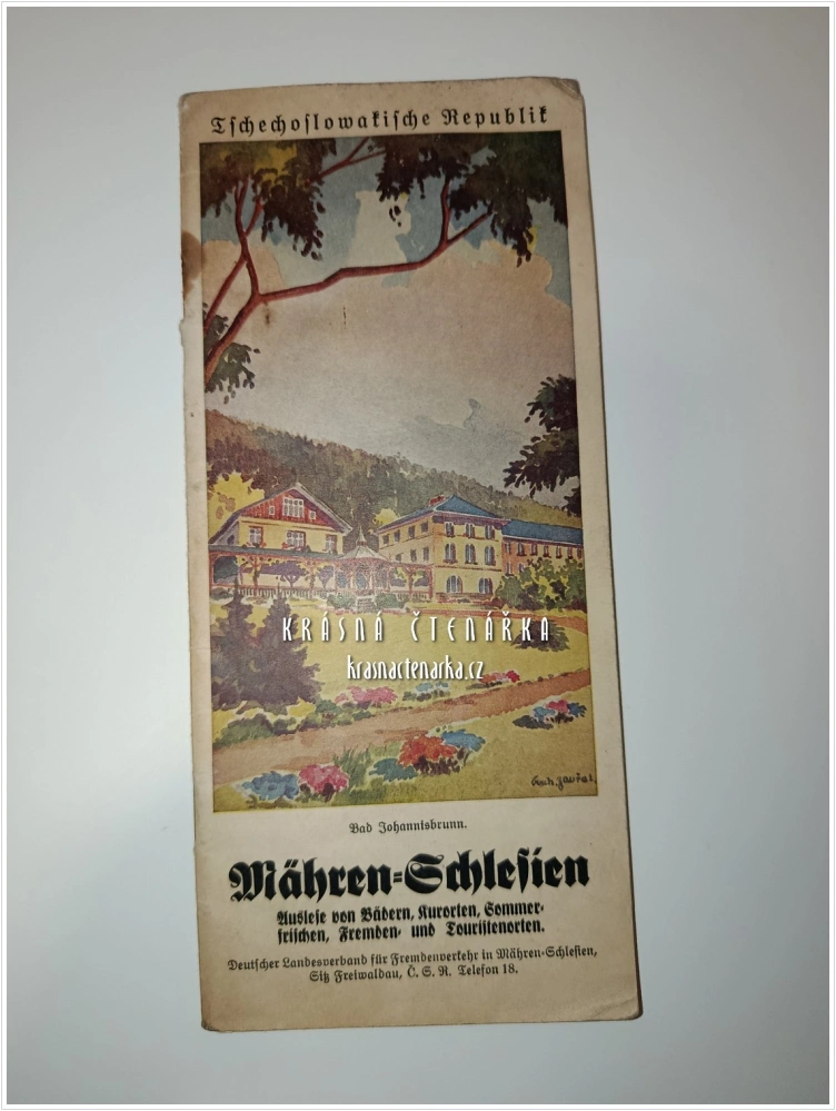Tschechoslowakische Republik: MÄHREN-SCHLESIEN – Auslese von Bädern, Kurorten, Sommerfrischen, Fremden- und Touristenorten | Meziválečný turistický průvodce v němčině