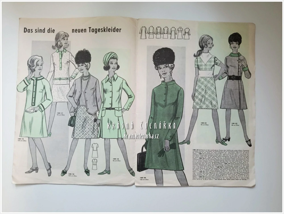 MODE UND SCHNITT Heft 100/1968 | Módní časopis s krejčovskými střihy z NDR